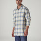 Men's Checkered Relaxed Fit Flannel Shirt - Side View