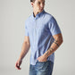 Men's Solid Slim Fit Oxford Shirt - Side View