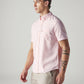 Men's Solid Slim Fit Oxford Shirt - Side View