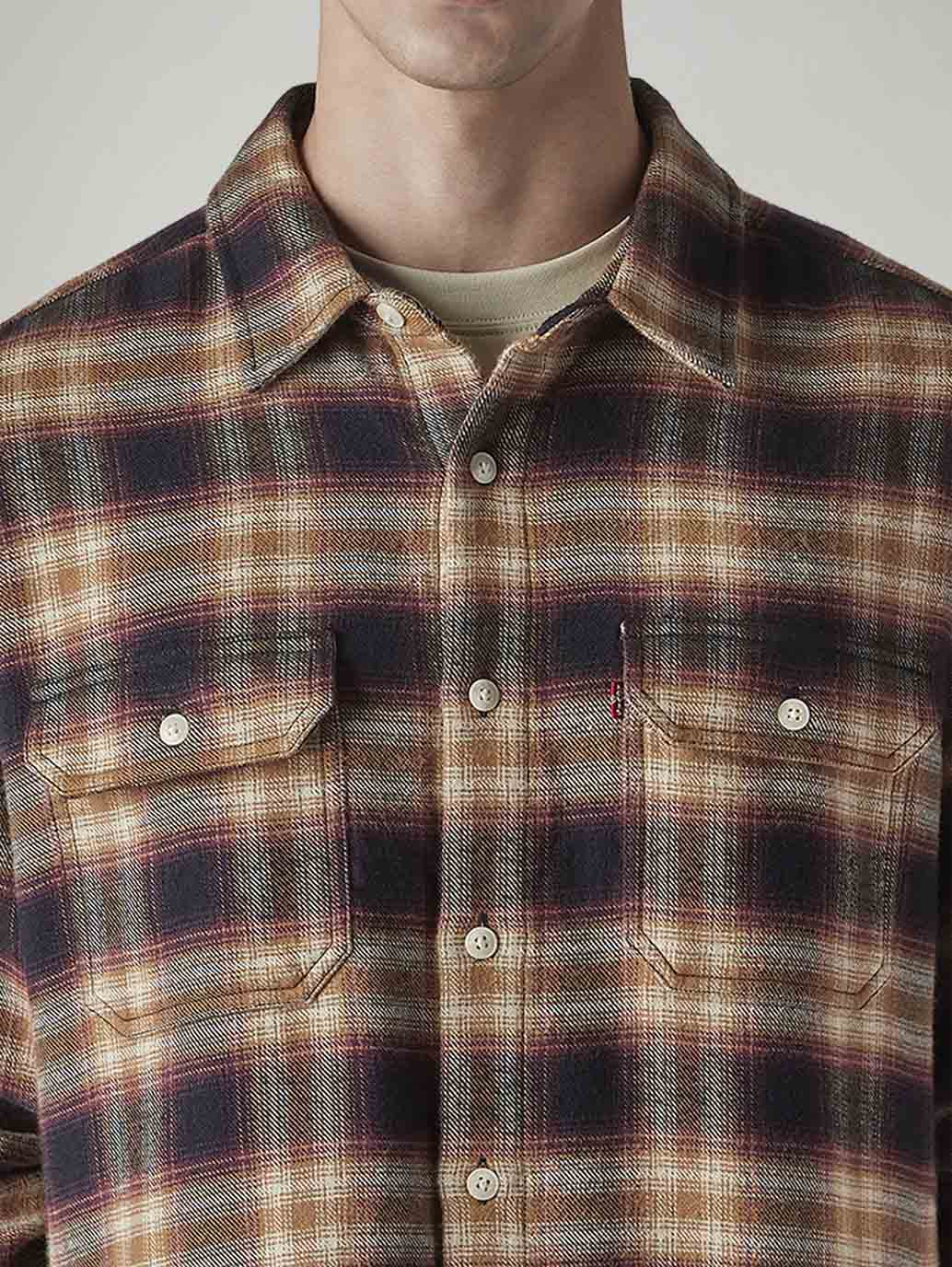 Men's Checkered Relaxed Fit Flannel Shirt - 20 View