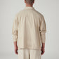 Men's Solid Relaxed Fit Shacket - Back View