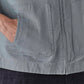 Men's Solid Grey Jacket - Detail View