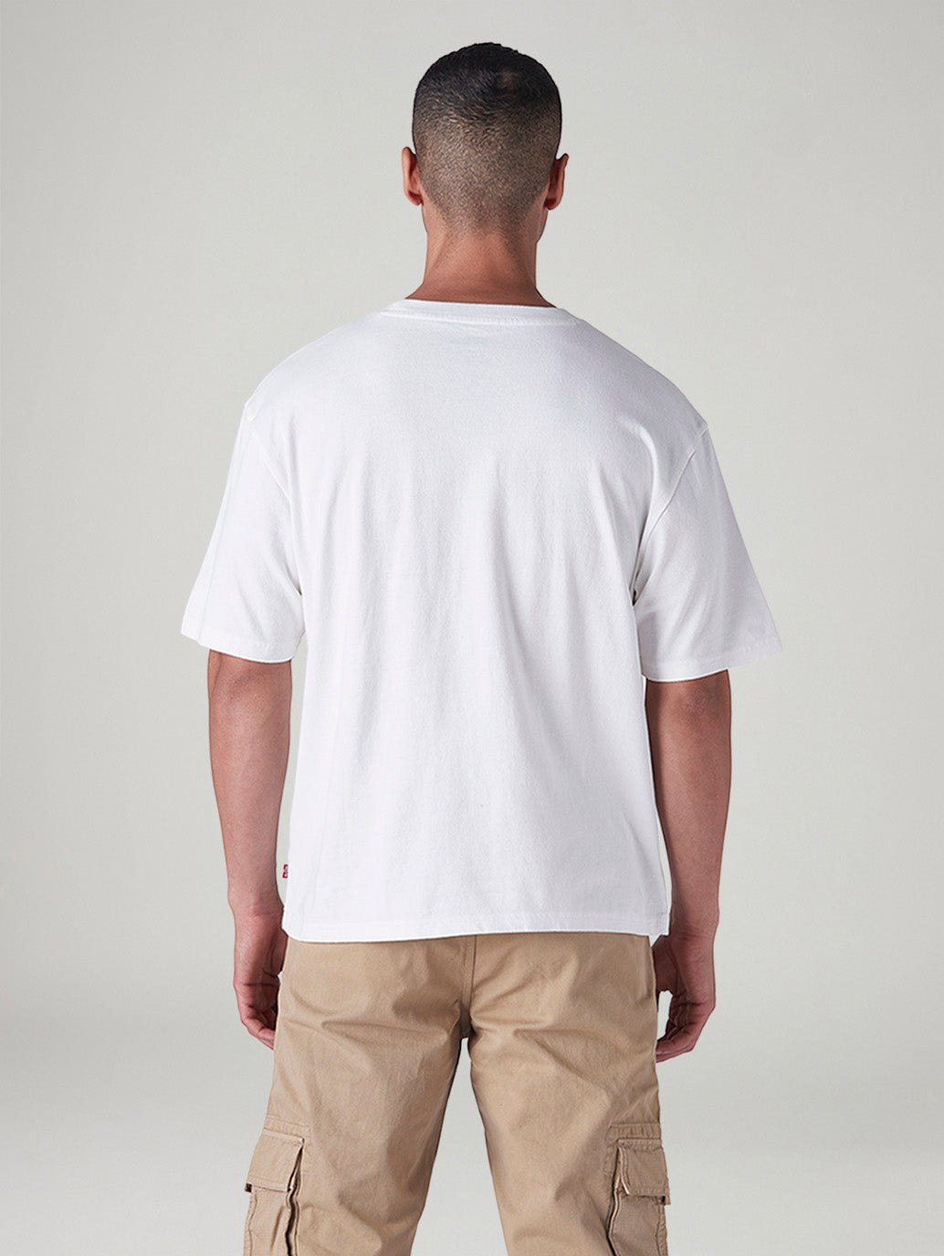 Men's Typographic Printed Regular Fit Jersey T-Shirt - Back View