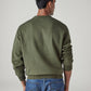 Men's Solid Olive Crew Neck Sweater - 20 View