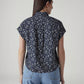 Women's Floral Regular Fit Easy Shirt - Back View