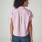 Women's Solid Regular Fit Easy Shirt - Back View