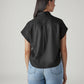 Women's Solid Regular Fit Poplin Easy Shirt - Back View
