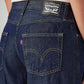 Women's Dark Indigo Loose Fit Mid Rise Jeans - Detail View