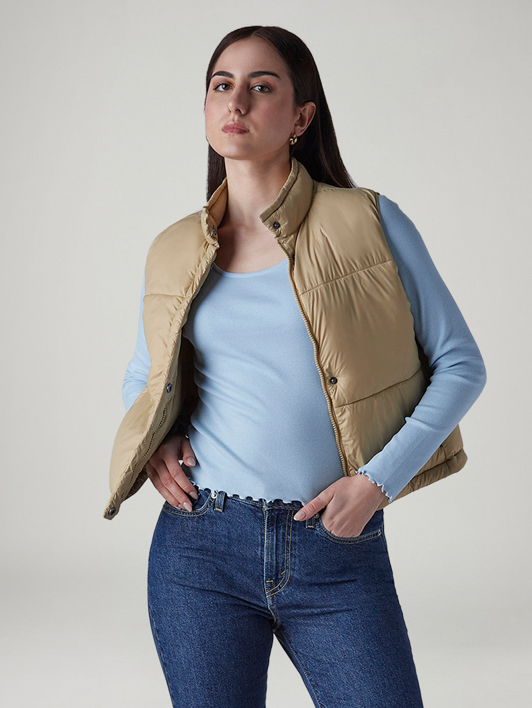 Women's Quilted Slim Fit Puffer Jacket