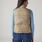 Women's Quilted Slim Fit Puffer Jacket - Back View