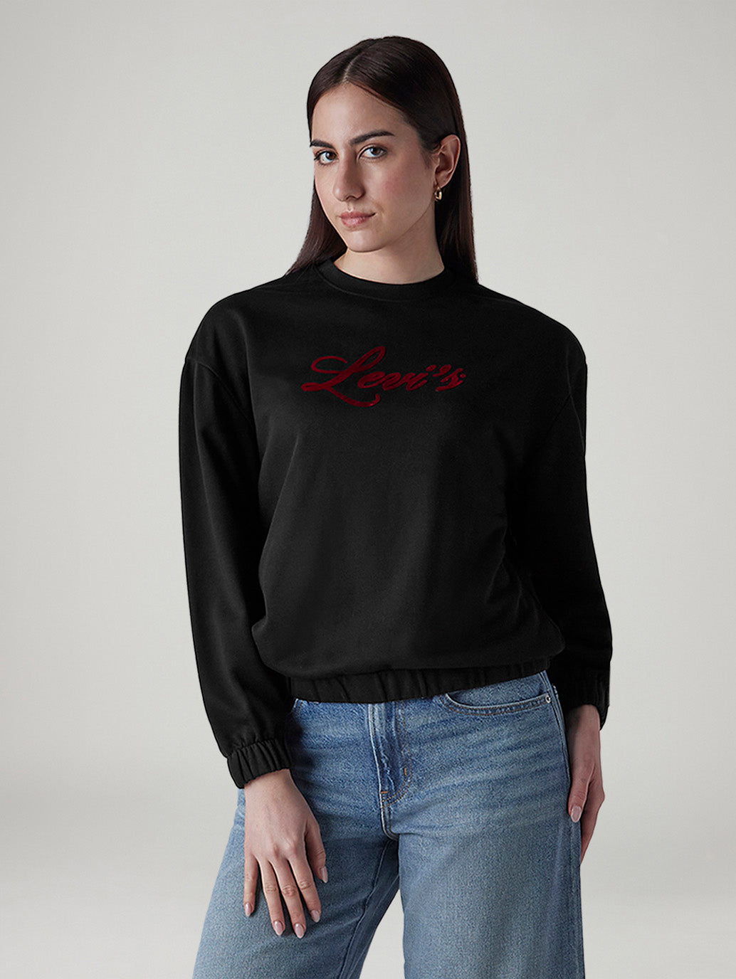 Women's Logo Printed Relaxed Fit Sweatshirt