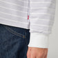 Women's Striped Relaxed Fit Sweatshirt - 20 View
