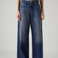 Women's Cinch Ribcage Wide Leg Fit High Rise Jeans - Front View