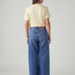 Women's Blue Ribcage Wide Leg Fit High Rise Jeans - Back View