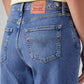Women's Blue Ribcage Wide Leg Fit High Rise Jeans - Detail View