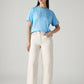 Women's Off White Wide Leg Fit High Rise Cinched Jeans - 20 View