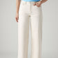 Women's Off White Wide Leg Fit High Rise Cinched Jeans - 20 View