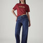 Women's Dark Indigo Wide Leg Fit High Rise Cinched Jeans - 20 View