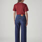 Women's Dark Indigo Wide Leg Fit High Rise Cinched Jeans - 20 View