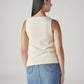 Women's Solid Slim Fit Ribbed T-Shirt - Back View