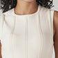 Women's Textured Regular Fit Ribbed Dress - Detail View