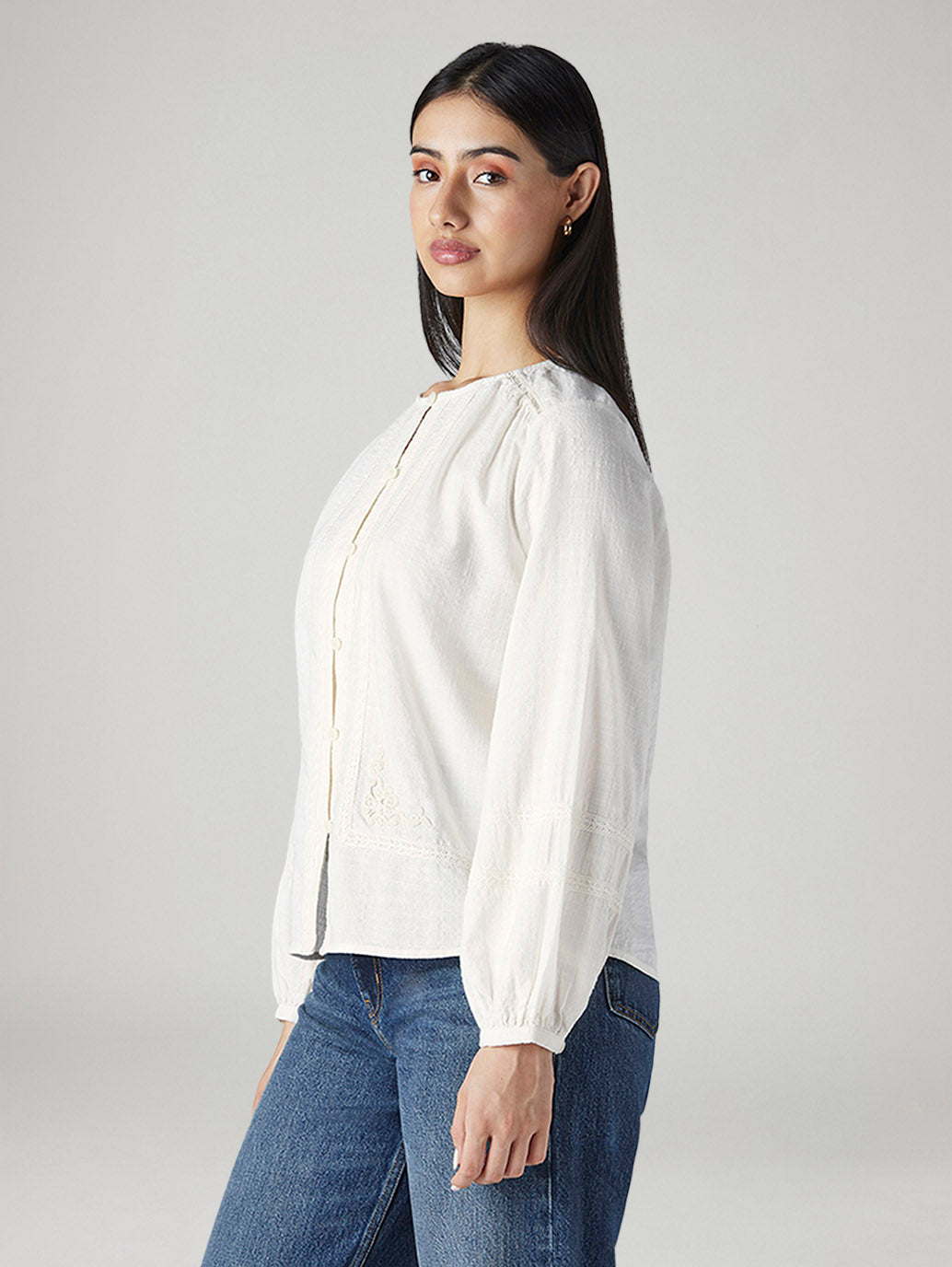 Women's Embroidered Regular Fit Top - 20 View