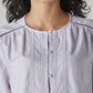 Women's Embroidered Regular Fit Top - Detail View