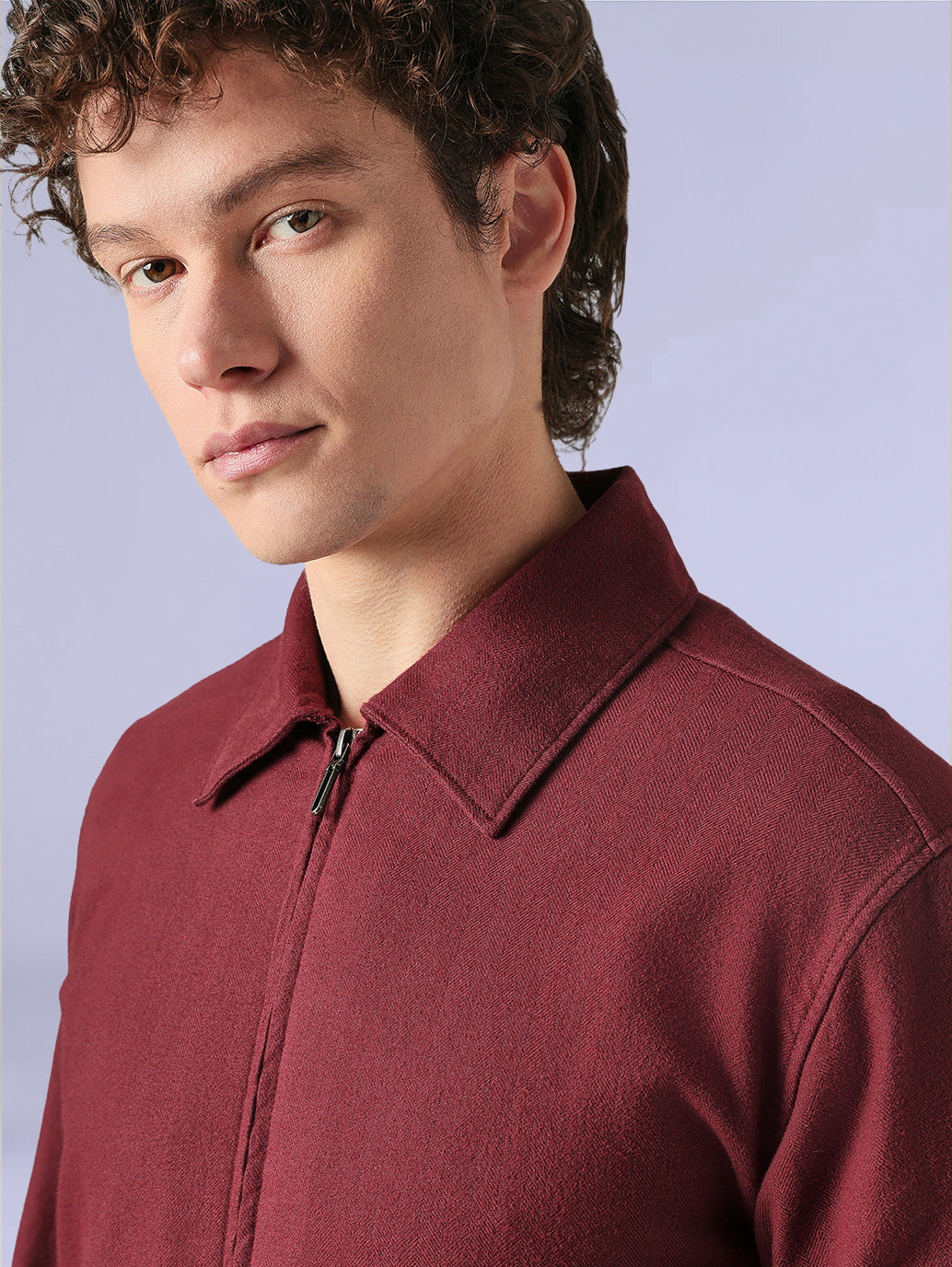 Men's Redloop Solid Slim Fit Flannel Shacket - 7da72918-877d-4df6-b915-82f49f987a87 View