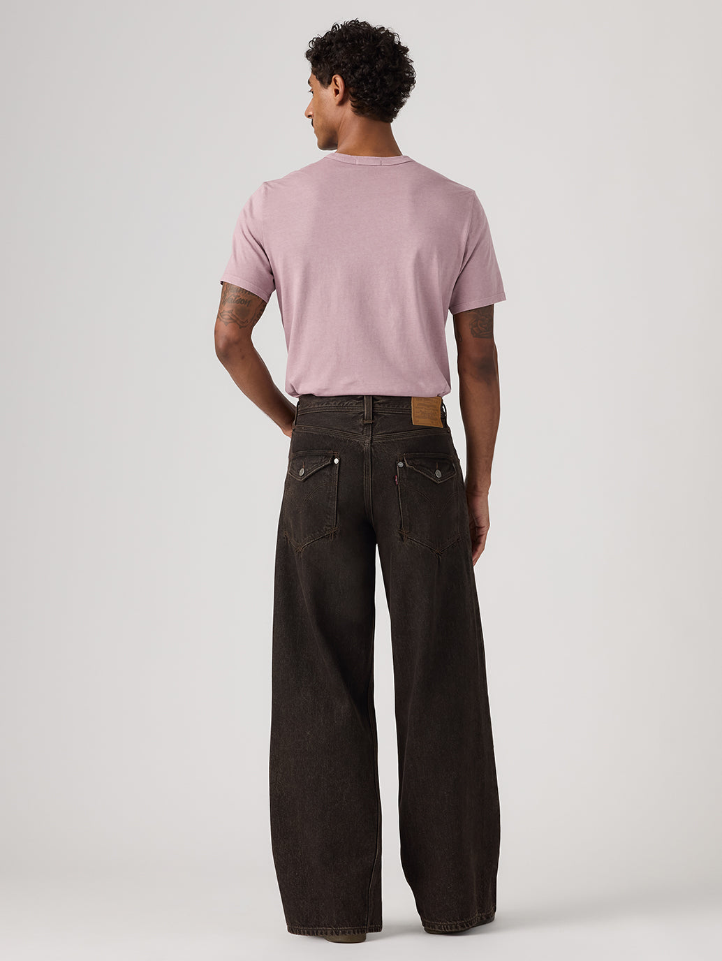 Levi's® Men's Twisted Baggy Wide-Leg  Jeans - Back View