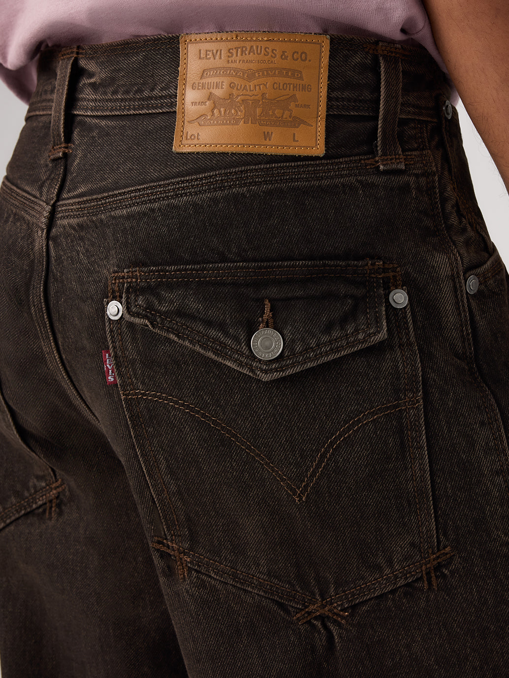 Levi's® Men's Twisted Baggy Wide-Leg  Jeans - Detail View