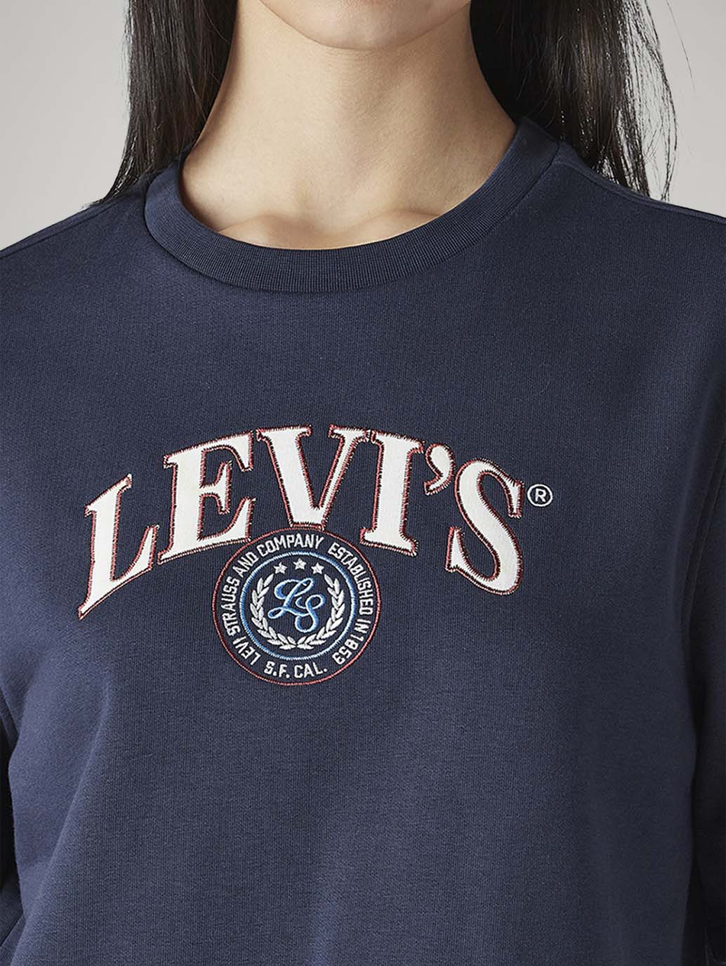 Women's Embroidered Relaxed Fit T-Shirt - Detail View
