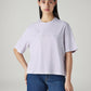 Women's Embroidered Relaxed Fit T-Shirt - Front View