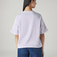 Women's Embroidered Relaxed Fit T-Shirt - Back View