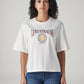 Women's Embroidered Relaxed Fit T-Shirt - Front View