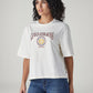 Women's Embroidered Relaxed Fit T-Shirt - Side View