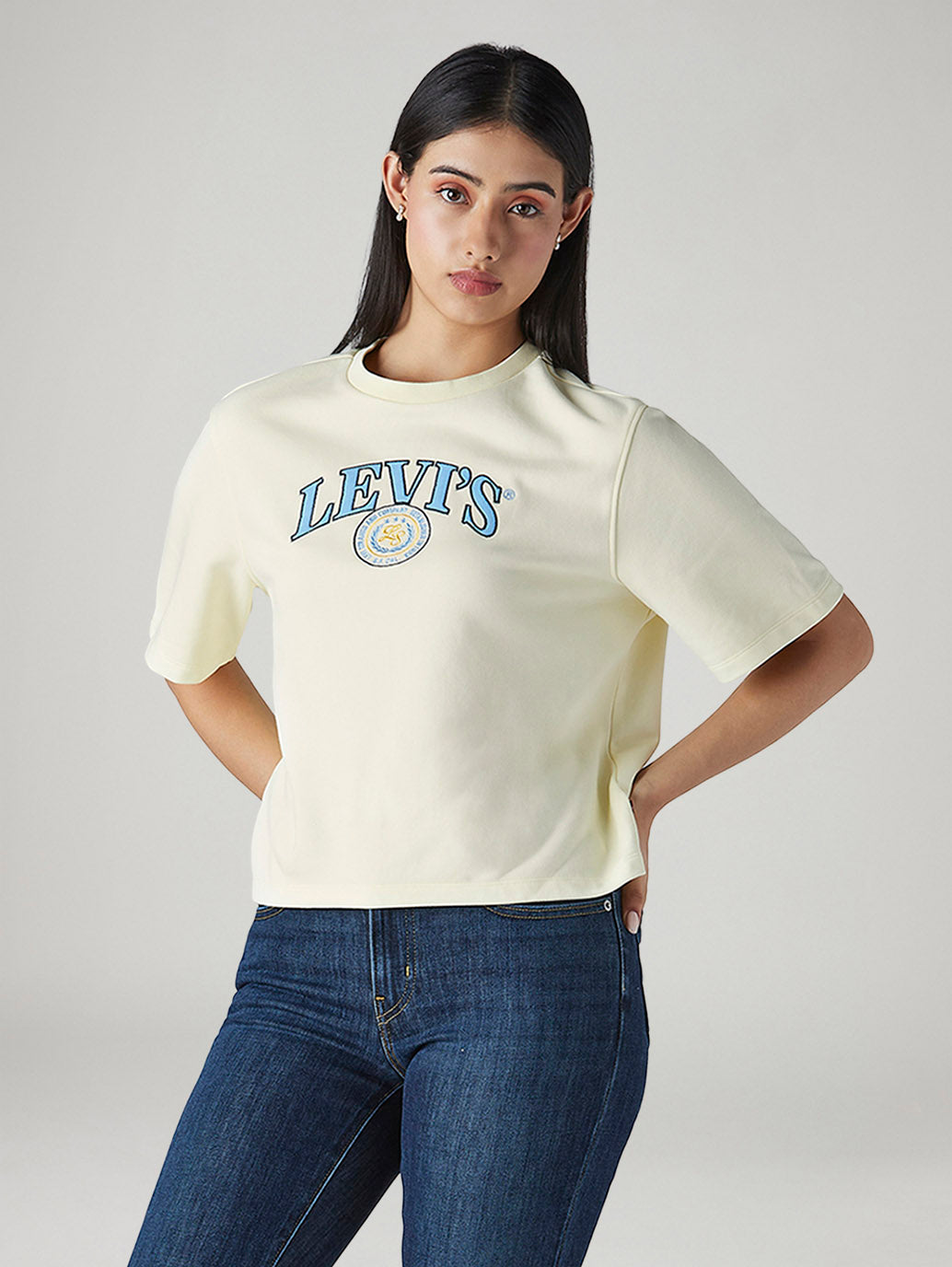 Women's Embroidered Relaxed Fit T-Shirt
