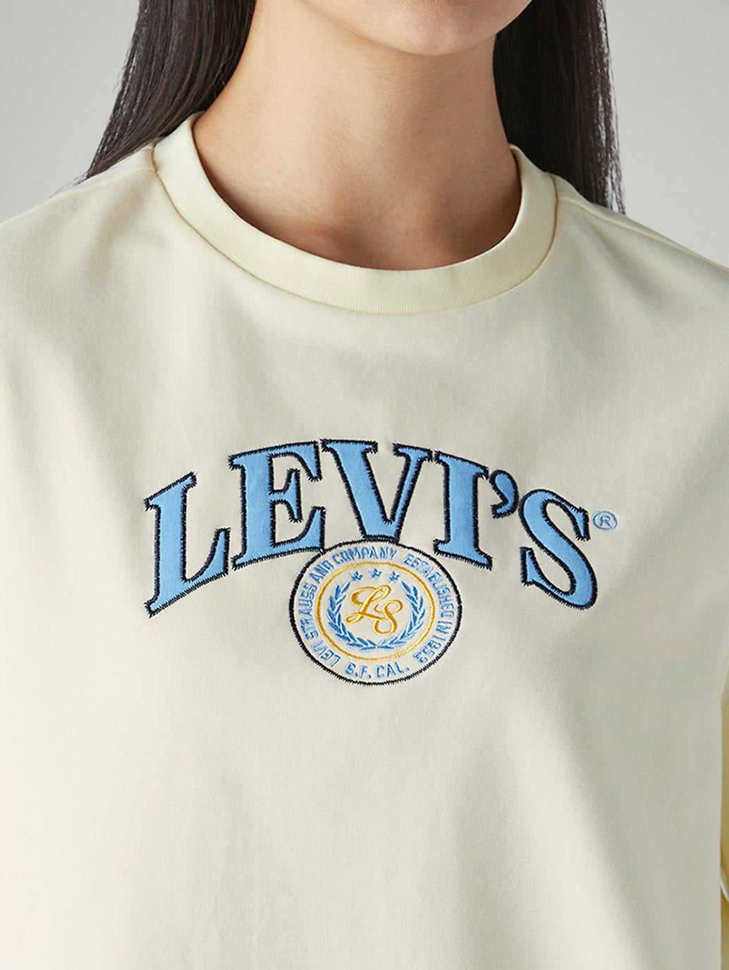 Women's Embroidered Relaxed Fit T-Shirt - Detail View