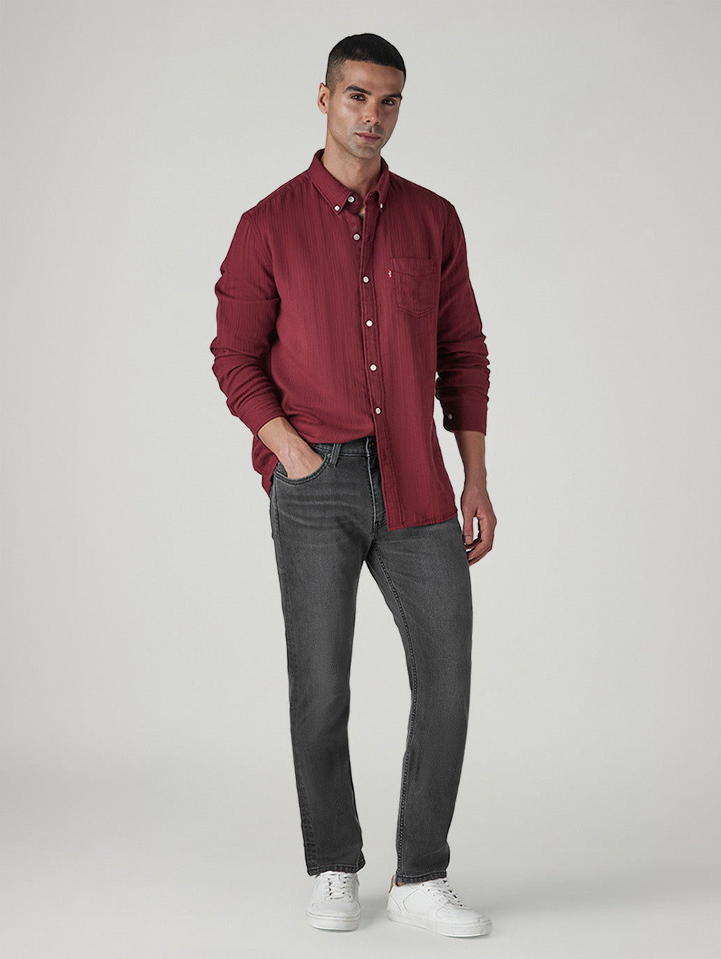 Men's 511 Charcoal Grey Slim Fit Mid Rise Jeans - 20 View