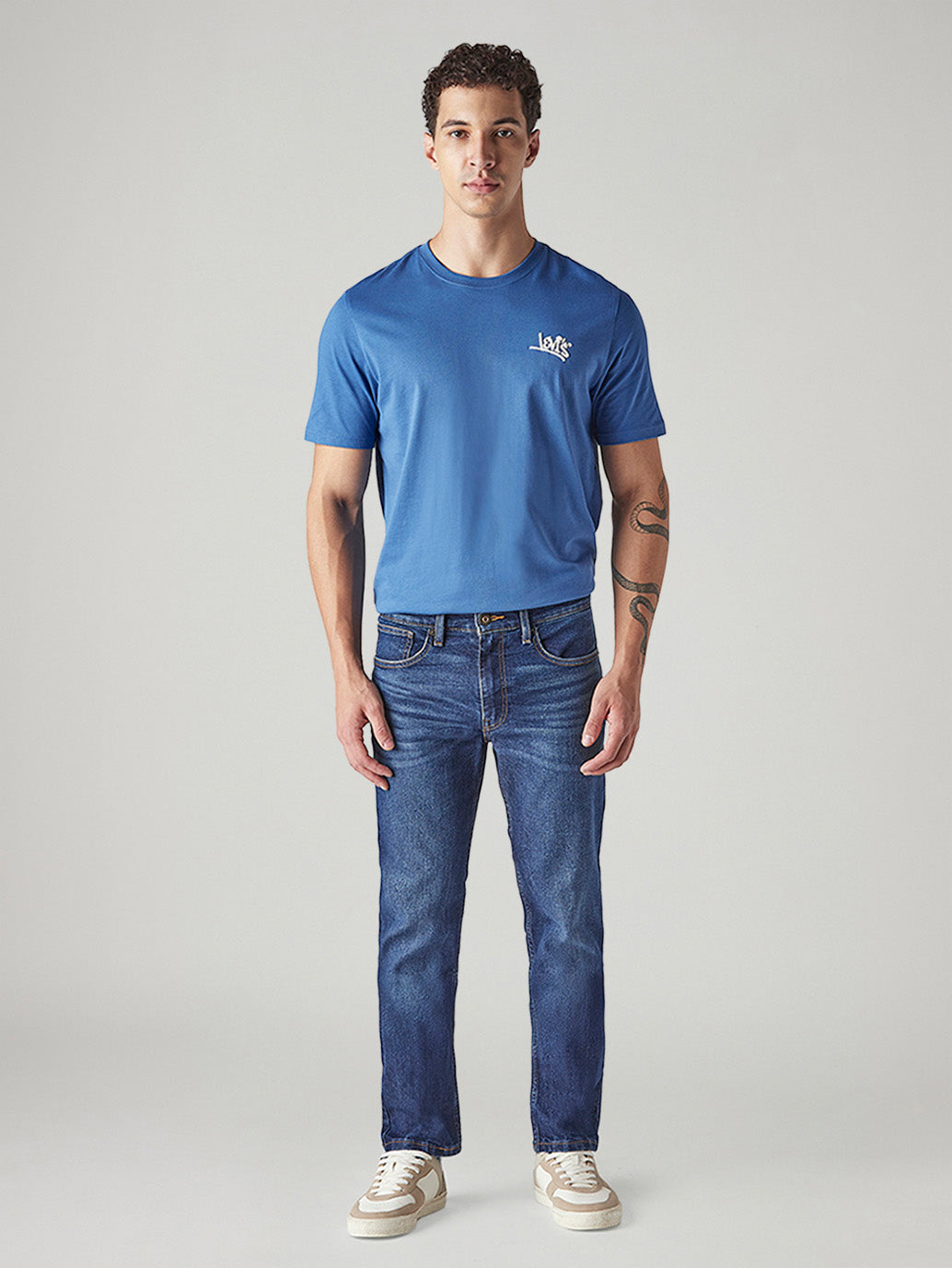 Men's 511 Indigo Slim Fit Mid Rise Jeans - Front View
