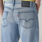 Men's 555 Light Indigo Relaxed Straight Fit Mid Rise Jeans - Detail View