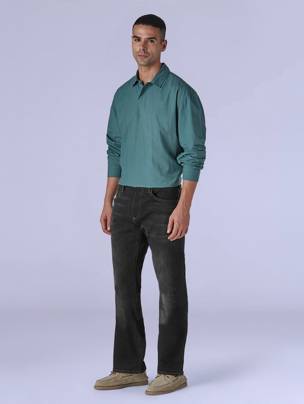 Men's 513 Black Slim Straight Fit Mid Rise Redloop Jeans