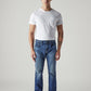 Men's Redloop 527 Dark Blue Bootcut Fit Mid Rise Jeans - Front View