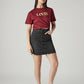 Women's Black Regular Fit Mid Rise Skirt - Styleshot View