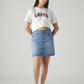 Women's Blue Regular Fit Mid Rise Skirt - Front View