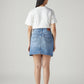 Women's Blue Regular Fit Mid Rise Skirt - Back View