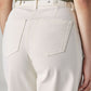 Women's Off White Wide Leg Fit High Rise Cinch Cargos - Detail View