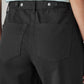 Women's Black Wide Leg Fit High Rise Cinched Trousers - Detail View