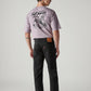Men's 505 Black Straight Fit Mid Rise Jeans - Back View
