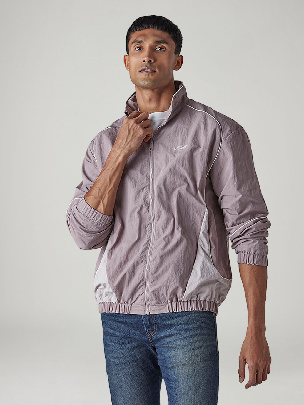 Men's Colorblock Relaxed Fit Jacket - 20 View