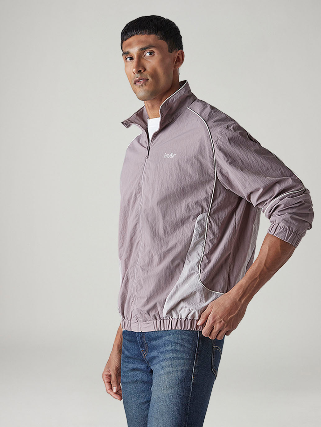 Men's Colorblock Relaxed Fit Jacket - 20 View